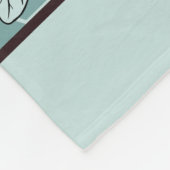 Botanische bloem gepersonaliseerde naam fleece deken (Hoek)