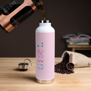 Botanische Bloem Girly Waterfles