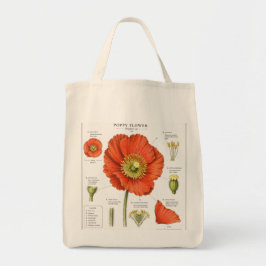 Botanische Bloem Illustratie Boodschappentas   Tote Bag