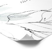 Botanische bloem illustratie welkomstbord poster (Hoek)