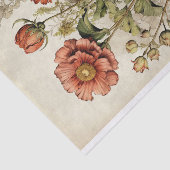 Botanische bloem illustraties op perkament nr. 1 tissuepapier (Detail)