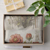 Botanische bloem illustraties op perkament nr. 1 tissuepapier (Geschenk)