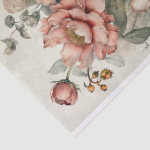 Botanische bloem illustraties op perkament nr. 4 tissuepapier (Detail)