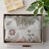 Botanische bloem illustraties op perkament nr. 4 tissuepapier (Geschenk)