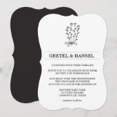 botanische bloem kaart (Voorkant / Achterkant)