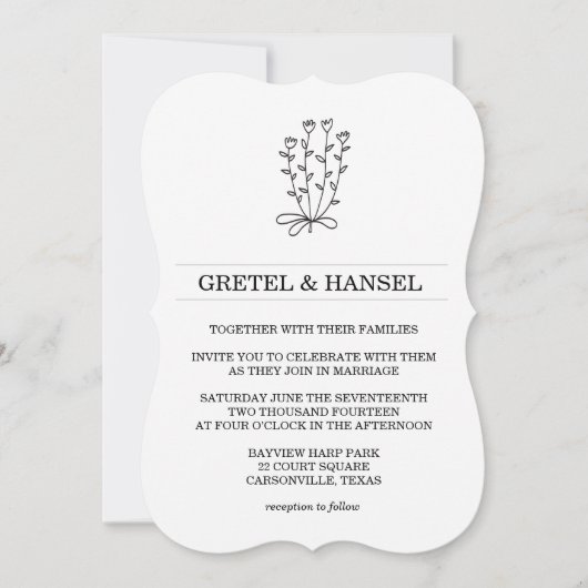 botanische bloem kaart (Voorkant)