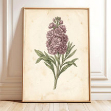 Botanische bloem kunstprint Boho stijl