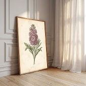 Botanische bloem kunstprint Boho stijl Poster