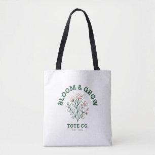 Botanische Bloem Minimalistische Tuin Natuur Tote Bag