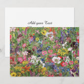 Botanische bloem Natuur Wilde bloem Feestdagenkaart (Voorkant / Achterkant)