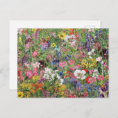 Botanische bloem Natuur Wilde bloem Feestdagenkaart (Voorkant / Achterkant)