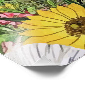 Botanische bloem Natuur Wilde bloem Foto Afdruk (Hoek)