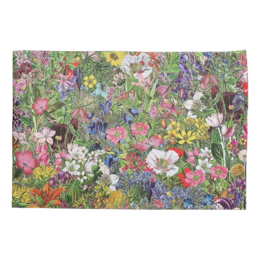 Botanische bloem Natuur Wilde bloem Kussensloop (Achterkant)