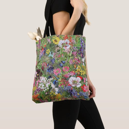 Botanische bloem Natuur Wilde bloem Tote Bag (Dichtbij)