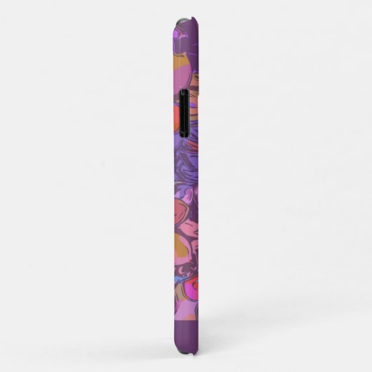 Botanische bloem Paarse Floral Kunst op maat Case-Mate iPhone Case (Achterkant/rechts)