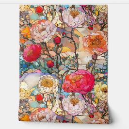 Botanische bloemblaadjes behang