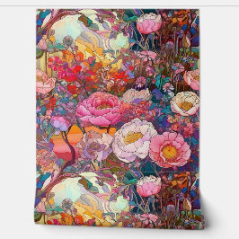 Botanische bloemblaadjes behang