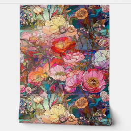 Botanische bloemblaadjes behang