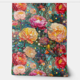 Botanische bloemblaadjes behang