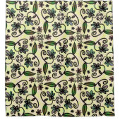 botanische bloemblaadjes douchegordijn (Voorkant)