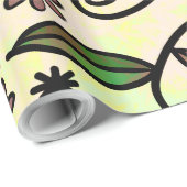 Botanische bloemblaadjes inpakpapier (Rol Hoek)