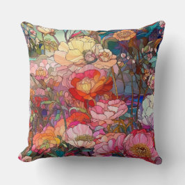 Botanische bloemblaadjes kussen