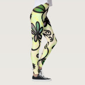 Botanische bloemblaadjes leggings (Rechts)