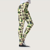 Botanische bloemblaadjes leggings (Rechts)