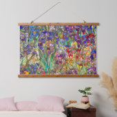 Botanische bloemblaadjes van glas hangend wandkleed (Slaapkamer)