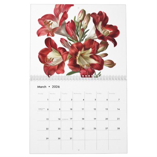  botanische bloemen 2025 kalender (Mar 2026)