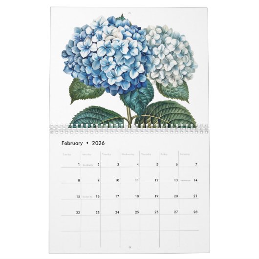 botanische bloemen 2025 kalender (Feb 2026)