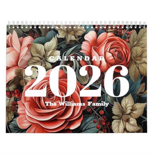  botanische bloemen 2025 kalender (Hoes)