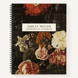  botanische bloemen aangepast notitieboek