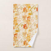 Botanische bloemen bad handdoek (Handdoek)