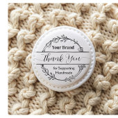 Botanische Bloemen Bedrijf Dank u Rubberstempel