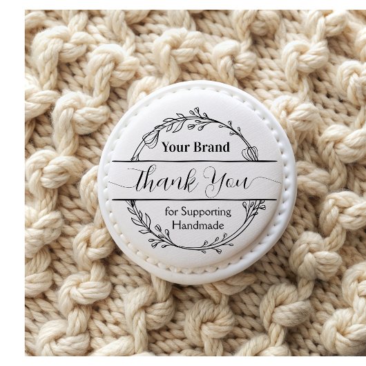 Botanische Bloemen Bedrijf Dank u Rubberstempel