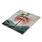 Botanische Bloemen Bloeiend Gevoelig Keramisch Pla Tegeltje (Zijkant)