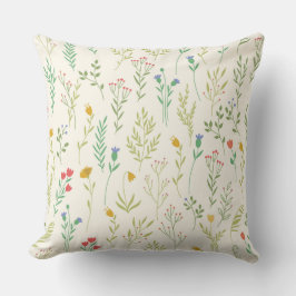 Botanische Bloemen Bloemen Patroon 20"x 20" Kussen