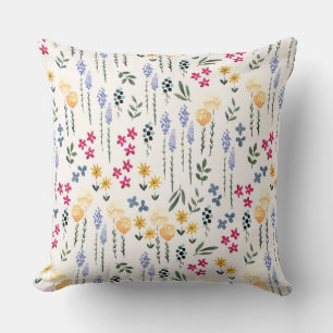 Botanische Bloemen Bloemen Patroon 20"x 20" Kussen