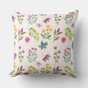 Botanische Bloemen Bloemen Patroon 20"x 20" Kussen
