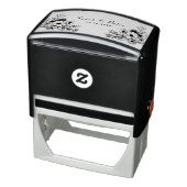 Botanische Bloemen Bruiloft Monogram Zelfinktende Stempel (Product)