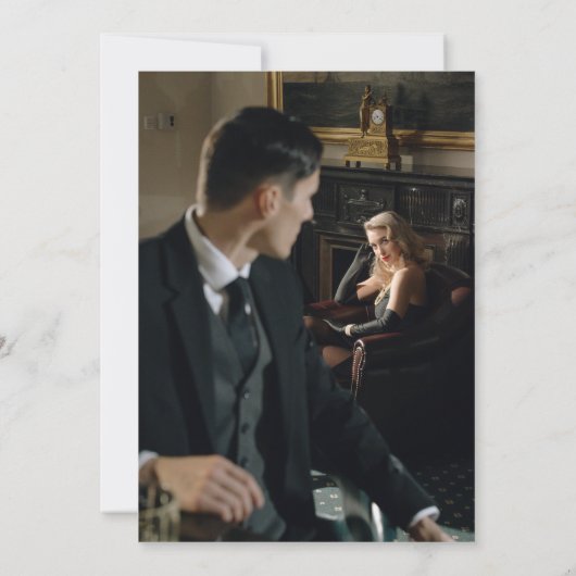 Botanische Bloemen Crest 3 Foto Collage Monogram Save The Date (Achterkant)