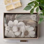  Botanische Bloemen Decoupage Print Tissuepapier (Geschenk)