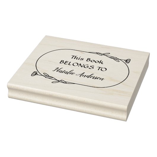 Botanische bloemen Dit boek behoort tot het script Rubberstempel (Stempel)