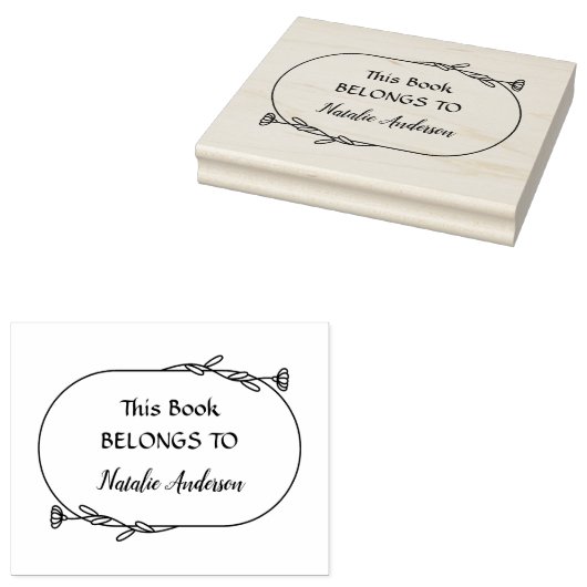 Botanische bloemen Dit boek behoort tot het script Rubberstempel (Gestempeld)