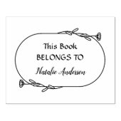 Botanische bloemen Dit boek behoort tot het script Rubberstempel (Afrduk)