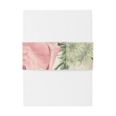  Botanische Bloemen Elegante Huwelijk Uitnodigingen Wikkel (Achterkant Voorbeeld)