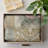 Botanische bloemen en  ephemera-ontkoppeling tissuepapier (Geschenk)