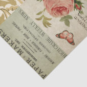 Botanische bloemen en  ephemera-ontkoppeling tissuepapier (Detail)