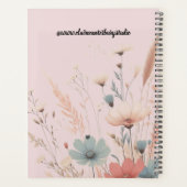 Botanische bloemen en grassen planner (Achterkant)